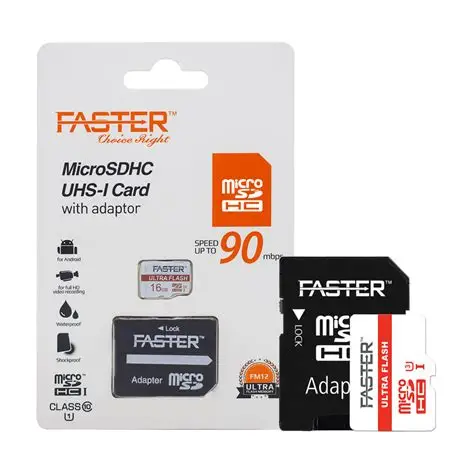 Carte mémoire FASTER microSDXC